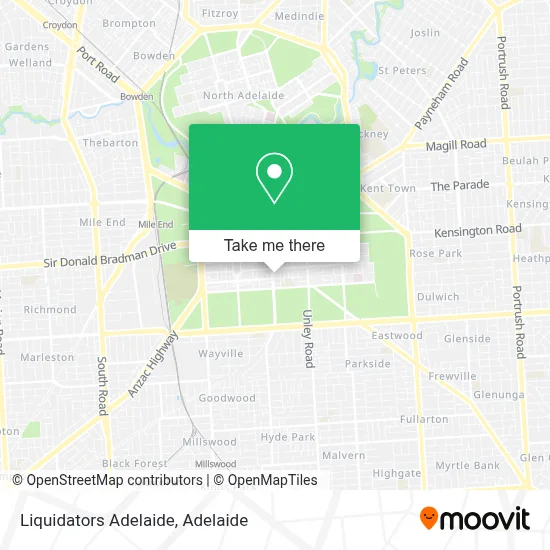 Mapa Liquidators Adelaide