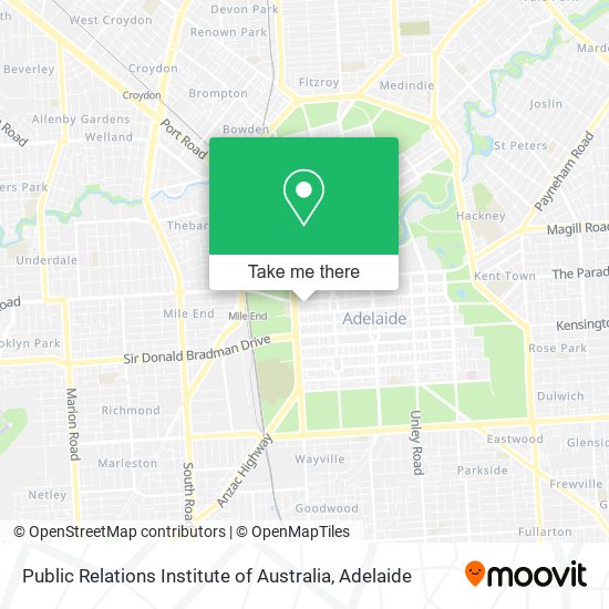 Public Relations Institute of Australia map