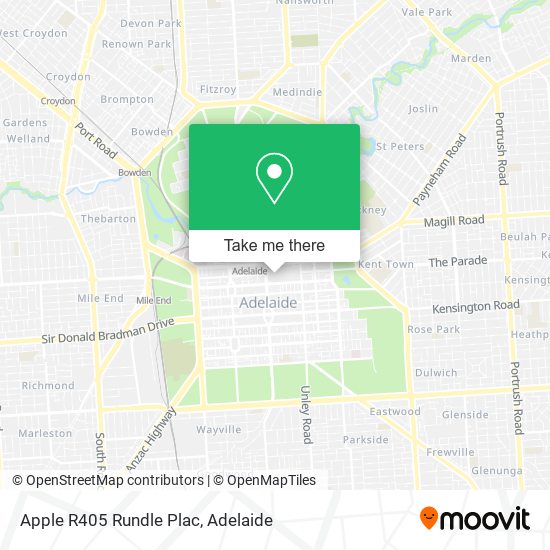 Apple R405 Rundle Plac map