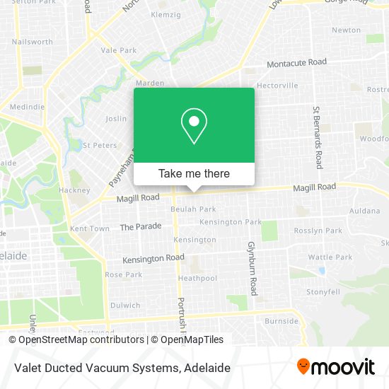 Valet Ducted Vacuum Systems map