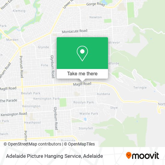 Adelaide Picture Hanging Service map
