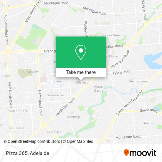 Pizza 365 map