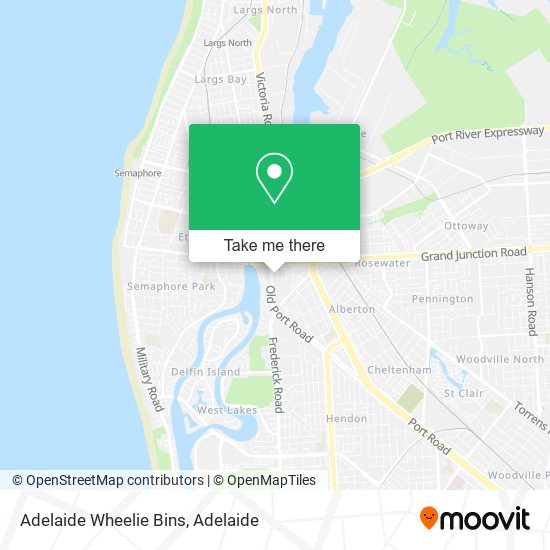 Adelaide Wheelie Bins map