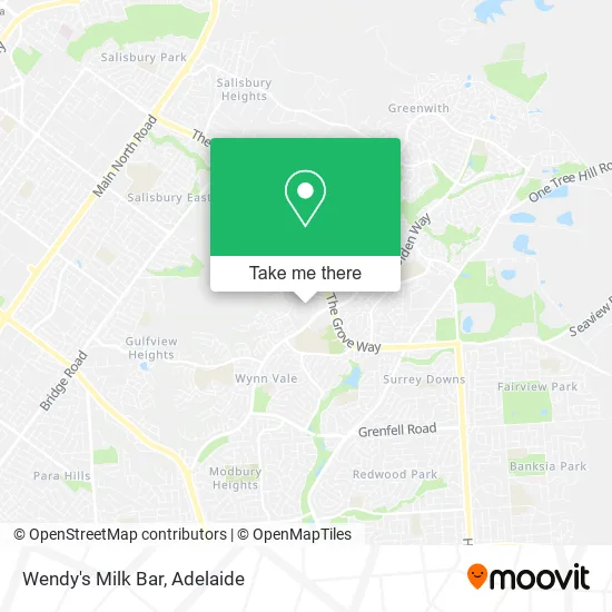 Wendy's Milk Bar map