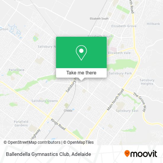 Mapa Ballendella Gymnastics Club