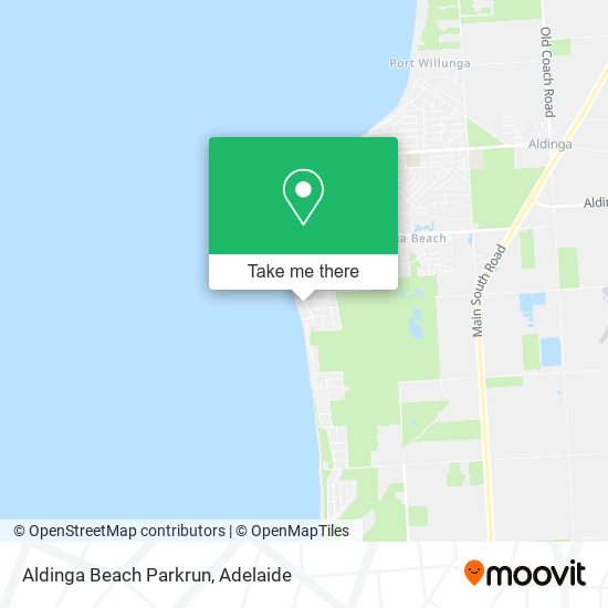 Mapa Aldinga Beach Parkrun