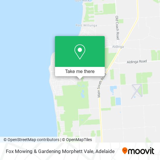 Mapa Fox Mowing & Gardening Morphett Vale