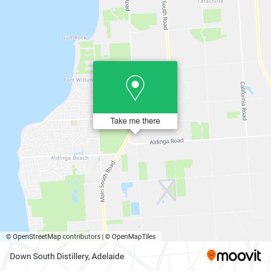 Down South Distillery map