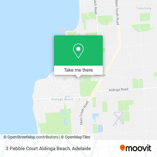 Mapa 3 Pebble Court Aldinga Beach