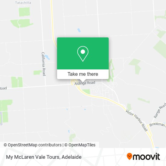 Mapa My McLaren Vale Tours