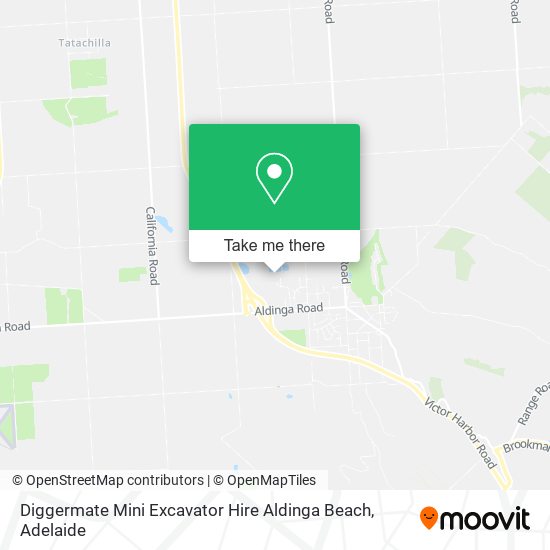 Mapa Diggermate Mini Excavator Hire Aldinga Beach