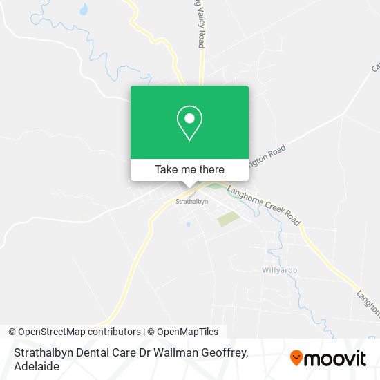 Mapa Strathalbyn Dental Care Dr Wallman Geoffrey