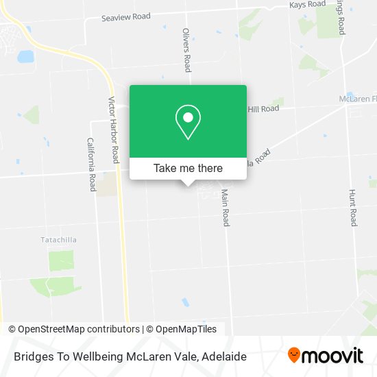 Bridges To Wellbeing McLaren Vale map