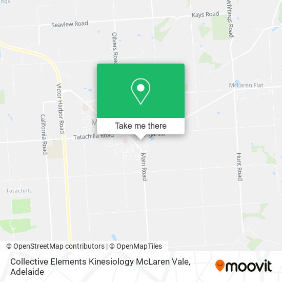 Collective Elements Kinesiology McLaren Vale map