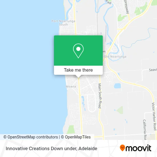 Mapa Innovative Creations Down under