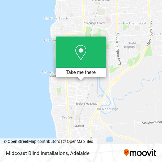 Mapa Midcoast Blind Installations