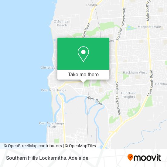 Southern Hills Locksmiths map