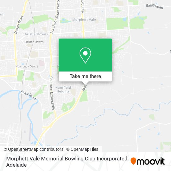 Morphett Vale Memorial Bowling Club Incorporated map