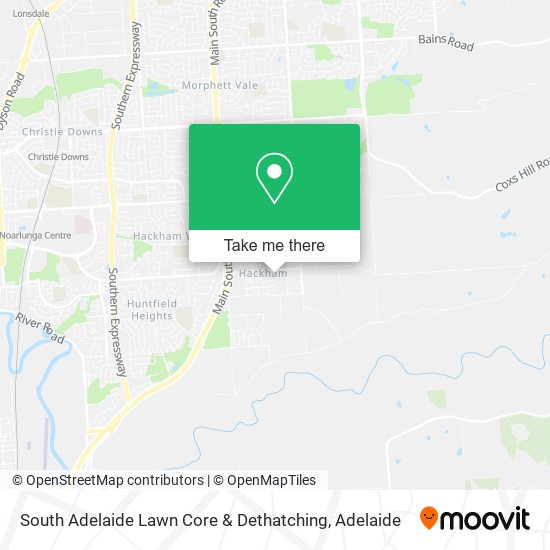 South Adelaide Lawn Core & Dethatching map