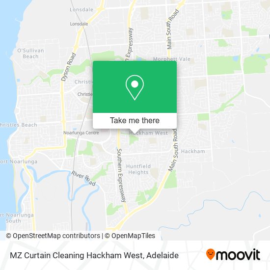 MZ Curtain Cleaning Hackham West map