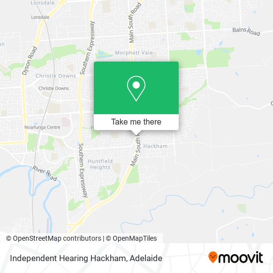 Mapa Independent Hearing Hackham