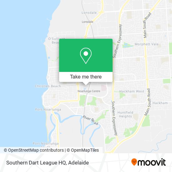 Southern Dart League HQ map