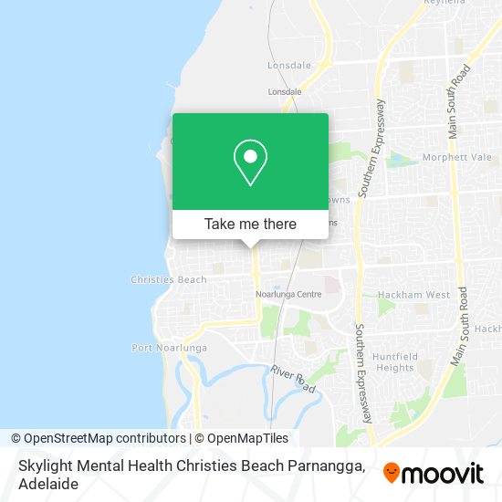 Mapa Skylight Mental Health Christies Beach Parnangga