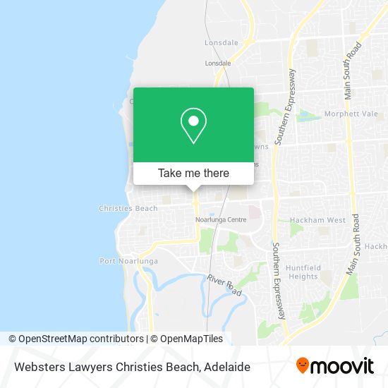 Websters Lawyers Christies Beach map