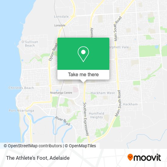 The Athlete's Foot map