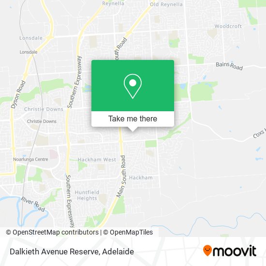 Dalkieth Avenue Reserve map