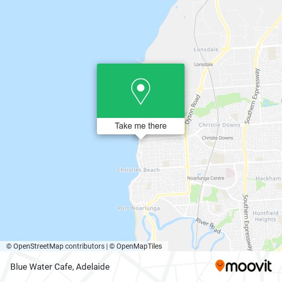 Blue Water Cafe map