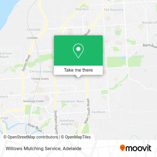 Mapa Willows Mulching Service