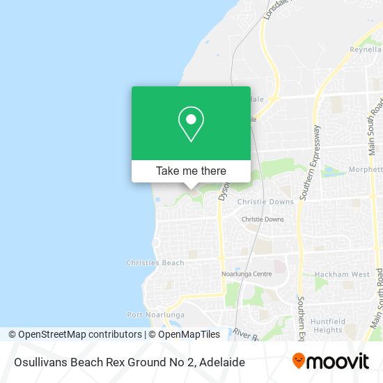 Osullivans Beach Rex Ground No 2 map