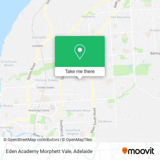 Mapa Eden Academy Morphett Vale