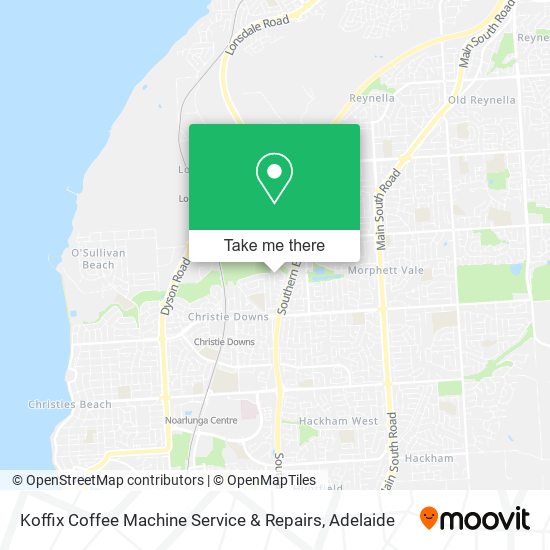 Mapa Koffix Coffee Machine Service & Repairs