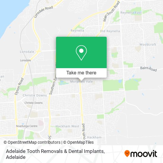 Adelaide Tooth Removals & Dental Implants map