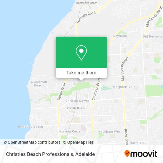 Christies Beach Professionals map