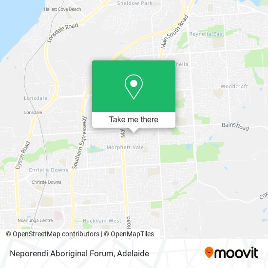 Neporendi Aboriginal Forum map