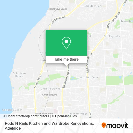 Mapa Rods N Rails Kitchen and Wardrobe Renovations