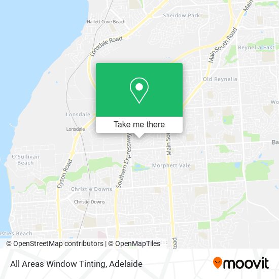All Areas Window Tinting map