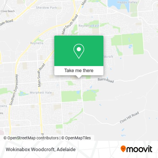 Mapa Wokinabox Woodcroft