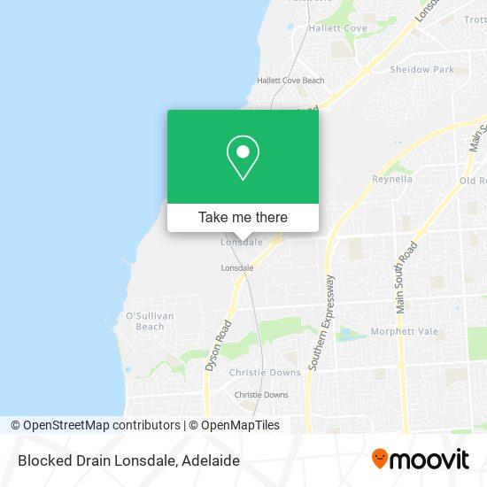 Blocked Drain Lonsdale map