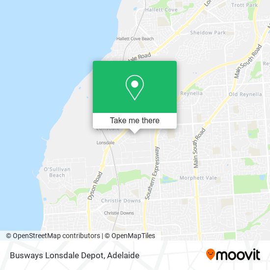 Mapa Busways Lonsdale Depot