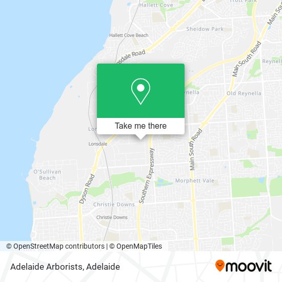 Adelaide Arborists map