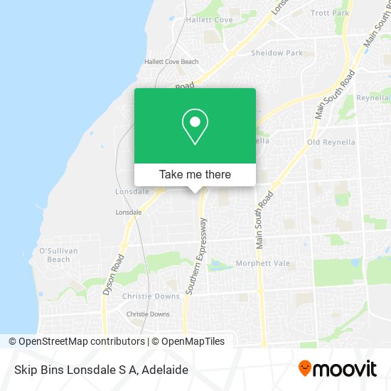 Skip Bins Lonsdale S A map