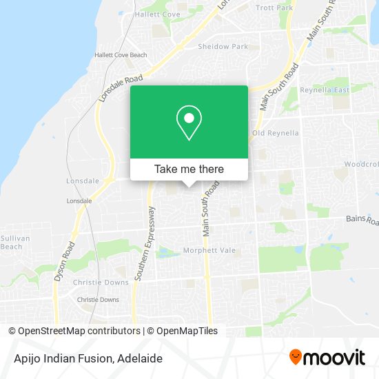 Apijo Indian Fusion map