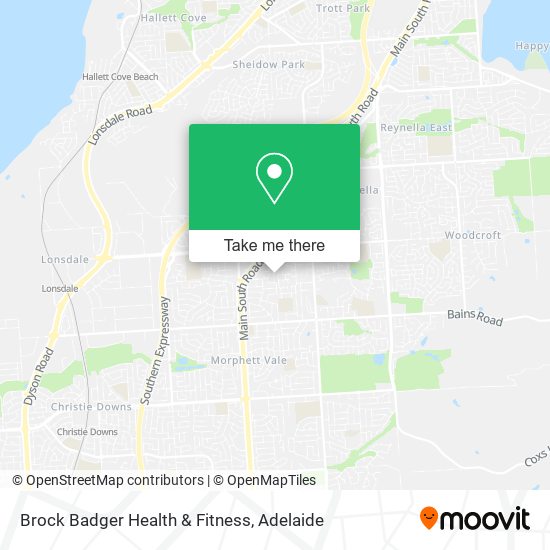Mapa Brock Badger Health & Fitness
