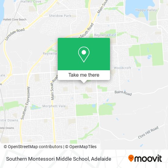 Mapa Southern Montessori Middle School