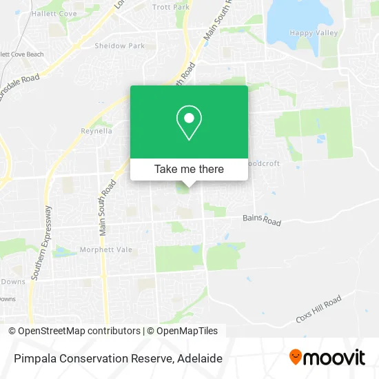 Pimpala Conservation Reserve map