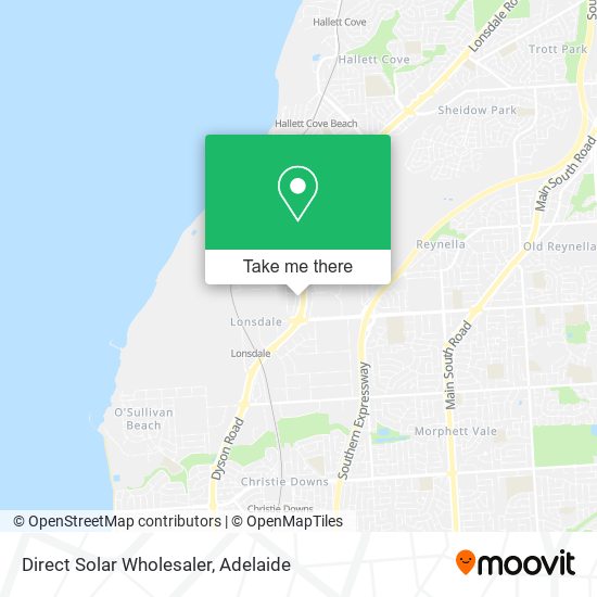 Direct Solar Wholesaler map